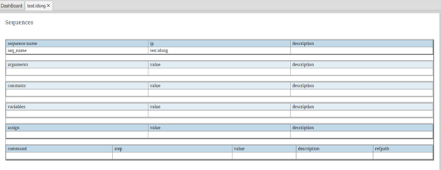 sequence template